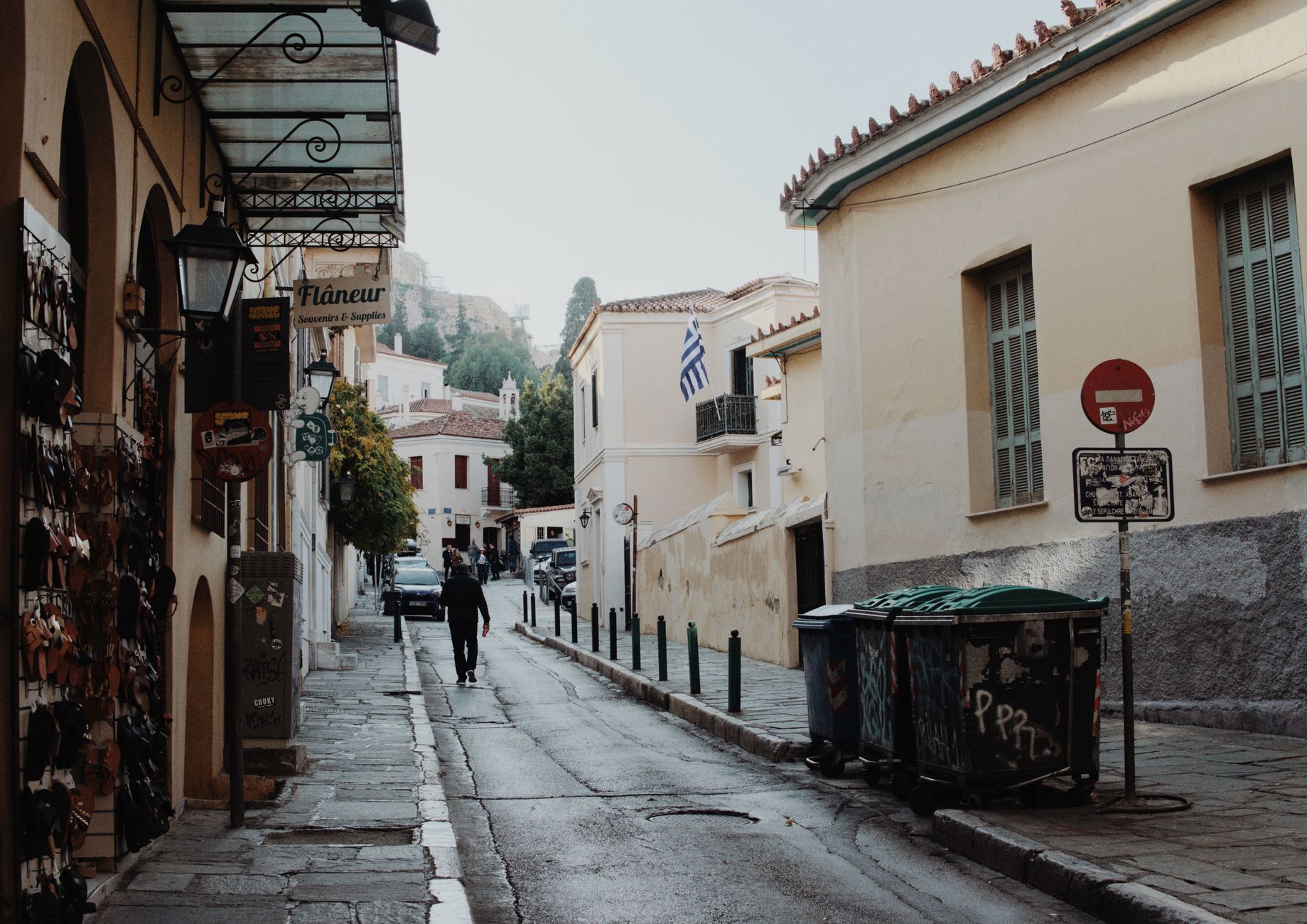 Atina'nın Plaka semtindeki binalar