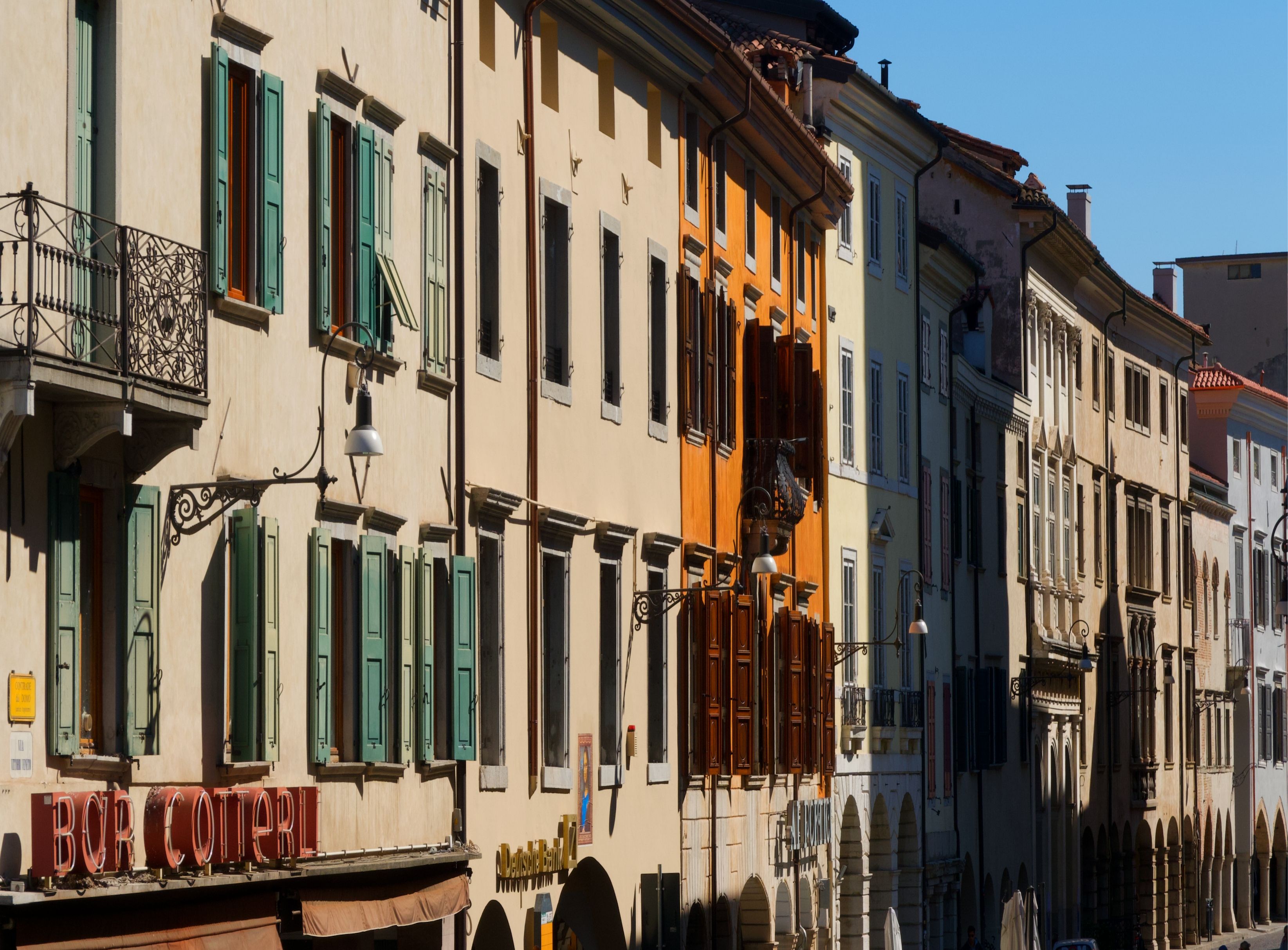 Charming European Street with Colorful Shutters · Free Stock Photo