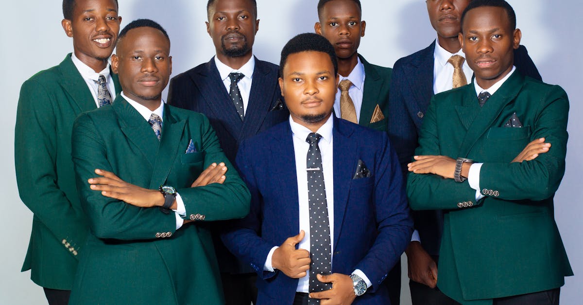 Leadership In A Professional Setting, Group Of Men Collaborating, Confident Man Guiding Team