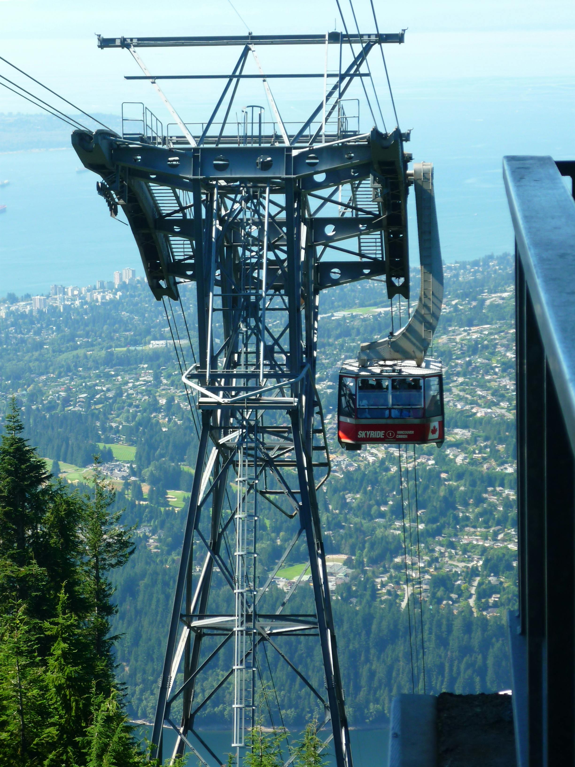Free stock photo of cable car, hill, mountain
