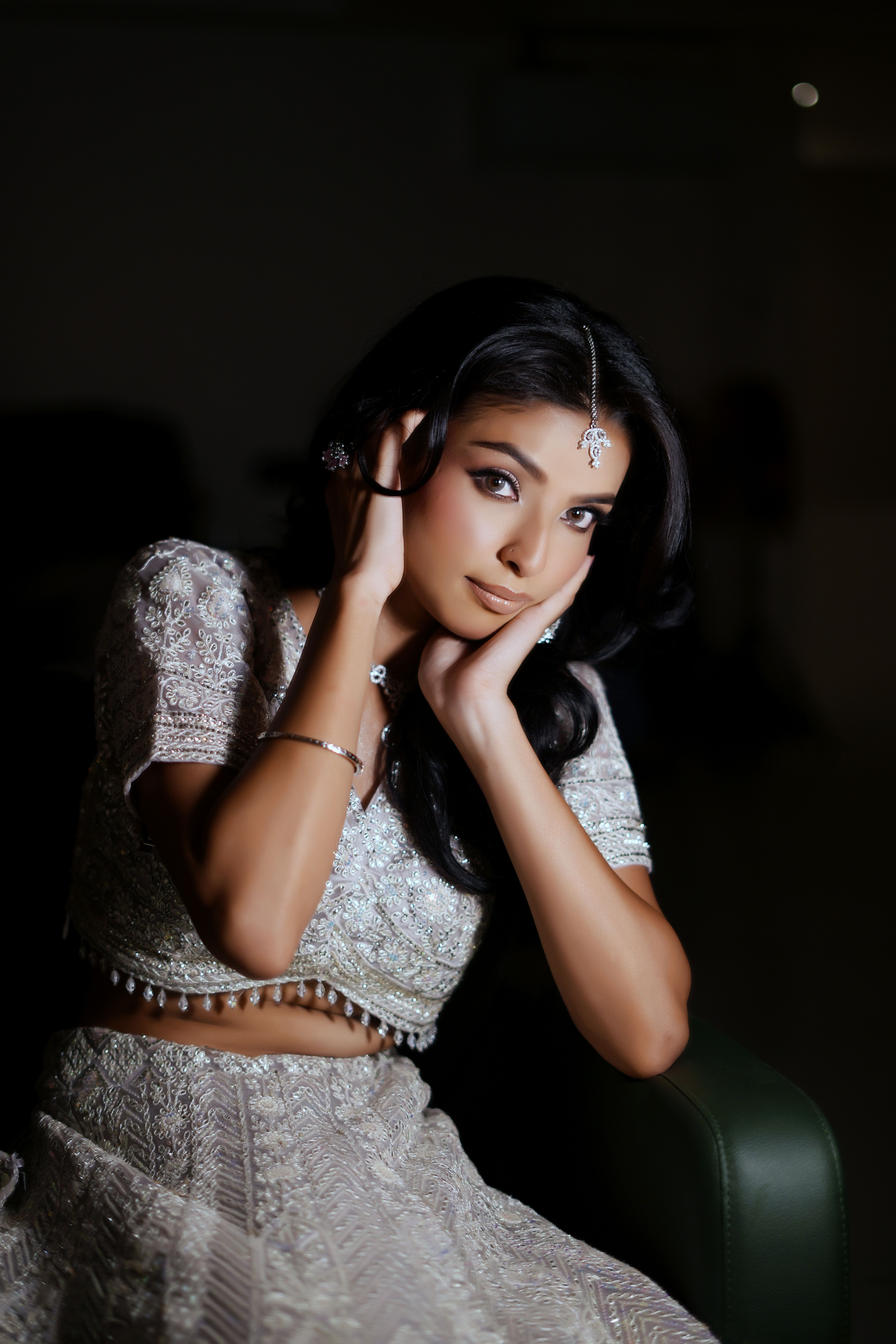 Beautiful Indian woman traditional attire fashion