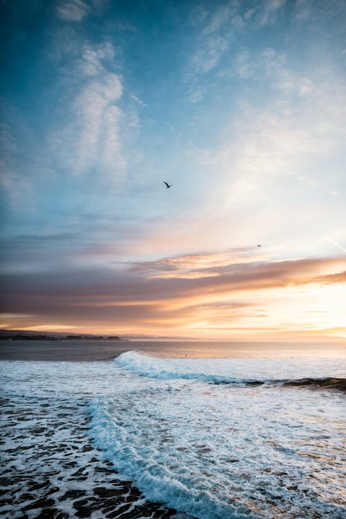 Foamy Waves at Dawn