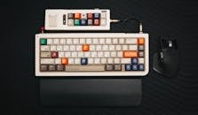 Retro Mechanical Keyboard and Mouse Setup
