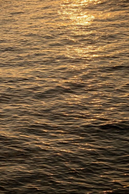 Free Beautiful golden sunset reflecting on Bosporus waves in Istanbul, Turkey. Stock Photo