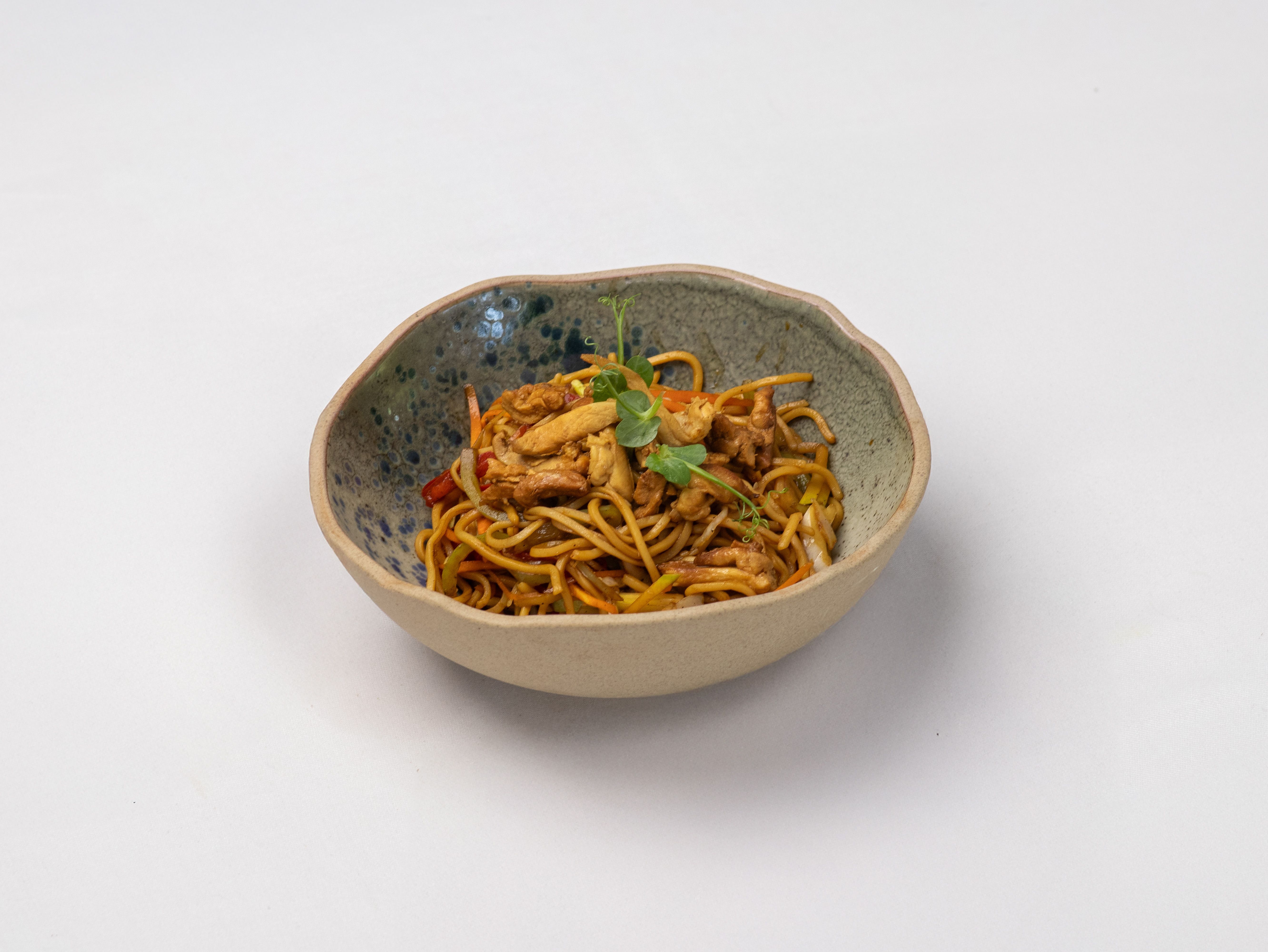 Garlic Noodles with Charred Scallions