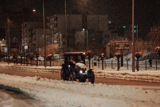 compact tractor snow