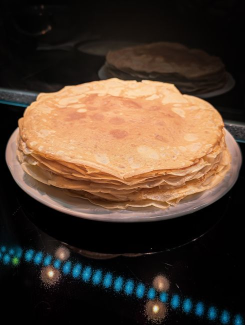 Crêpes simples au sucre