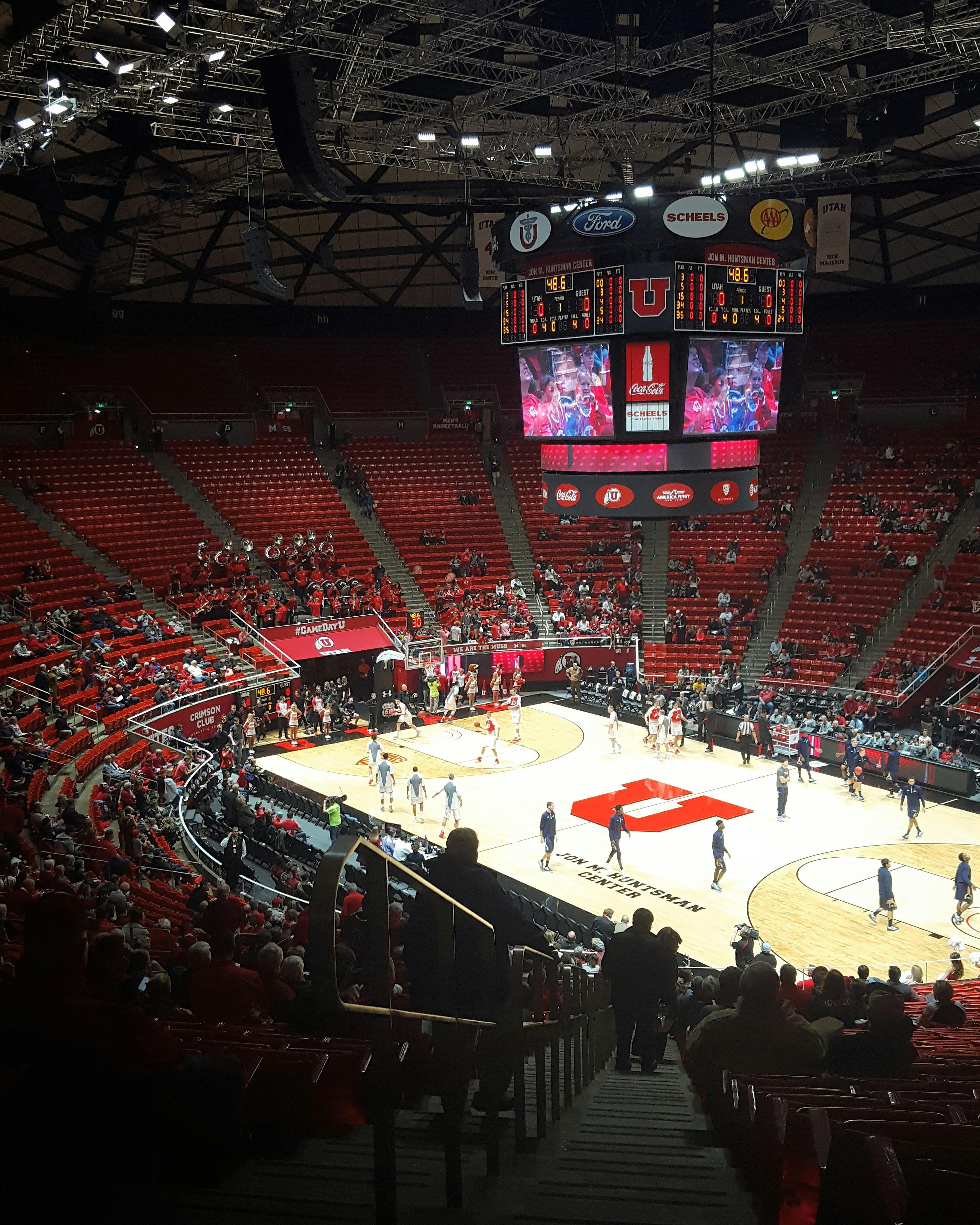 Free stock photo of basketball, Huntsman center, university of utah