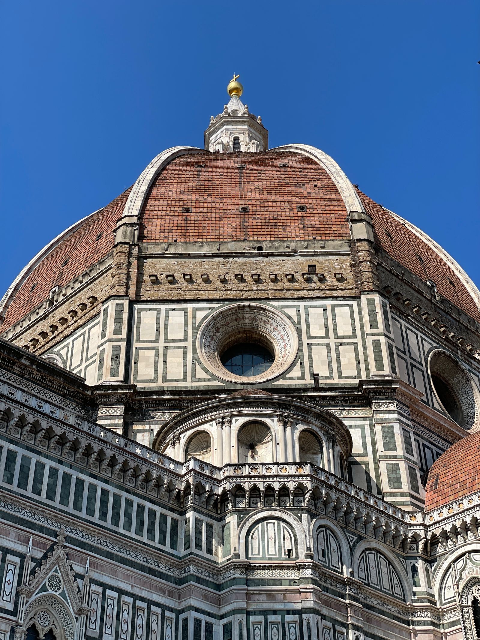 Florence Duomo dome close view from distance