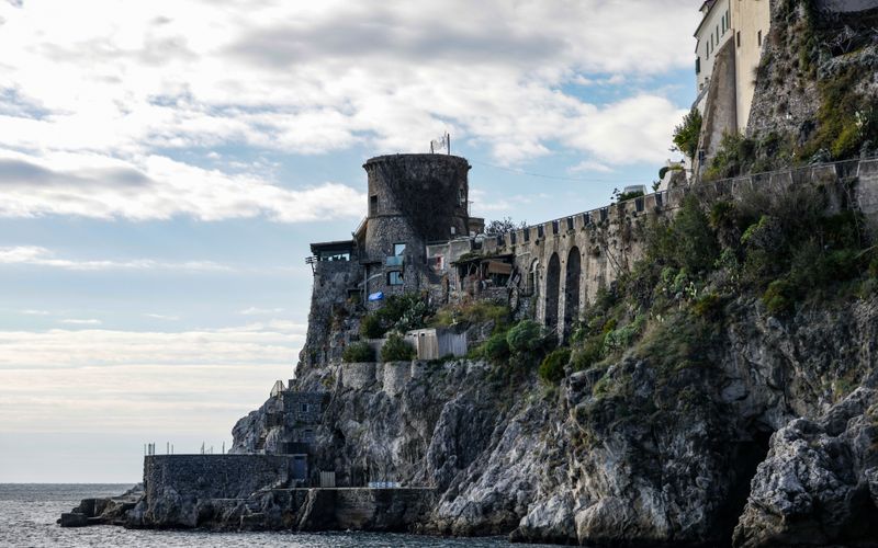 Amalfi Coast Italy cliffs road sea