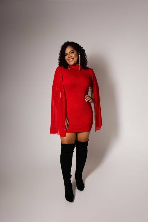 red dress with thigh high boots Short Red Gown And Thigh High Boots Red Dress With Black Thigh High Boots Discount