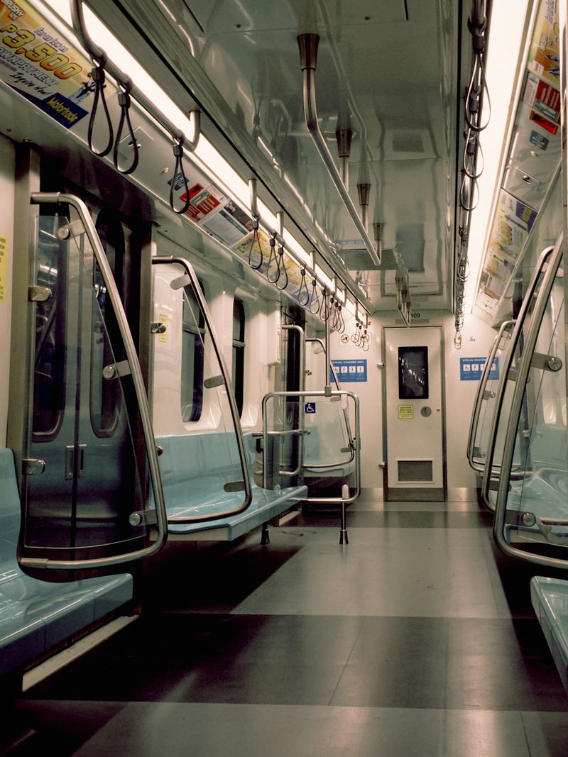 Empty Metro Train Interior · Free Stock Photo