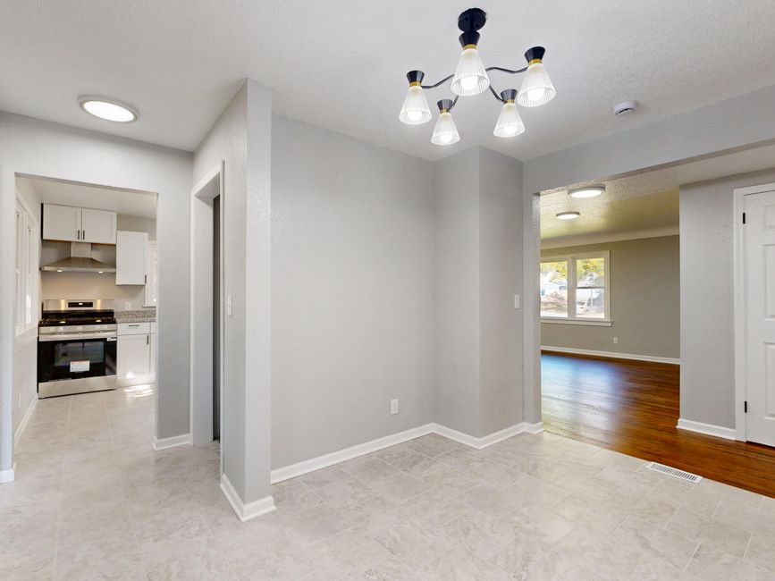 Modern renovated home interior