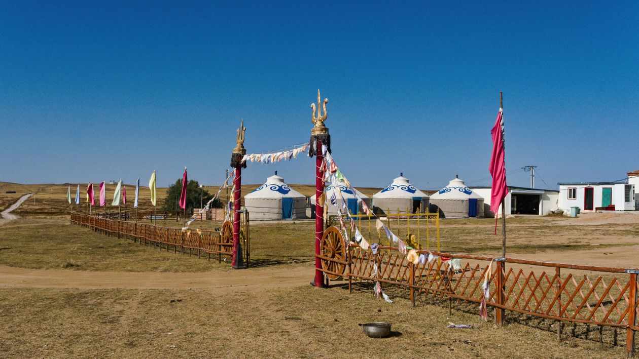 Traditional Tents in Rural Inner Mongolia Scenery · Free Stock Photo