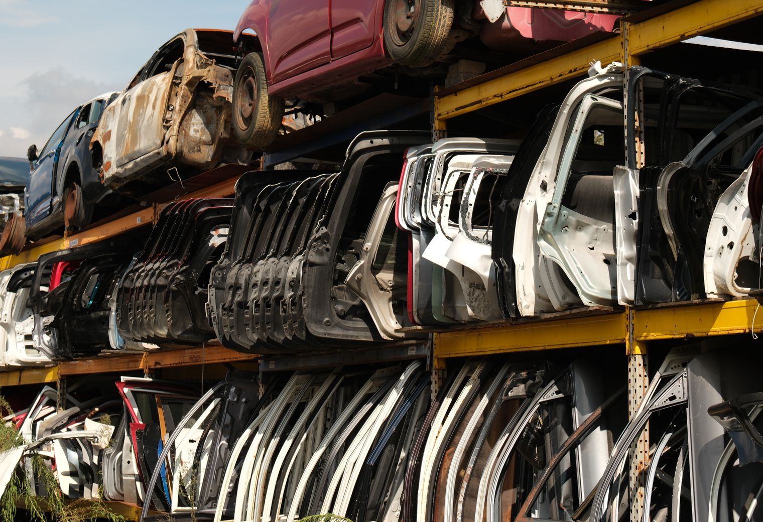 Send — belongings being loaded for transport to storage