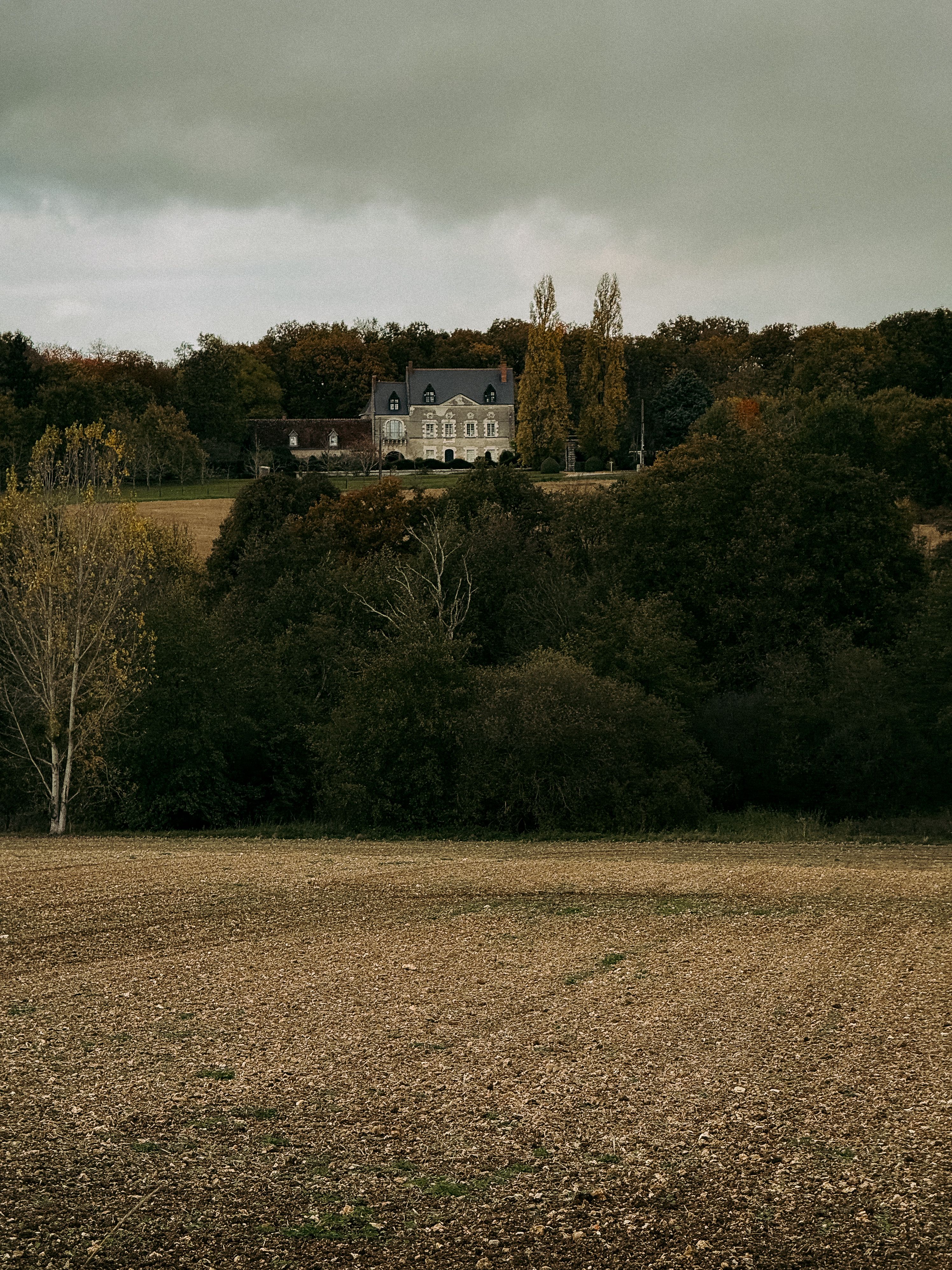 Domaine de campagne française en automne