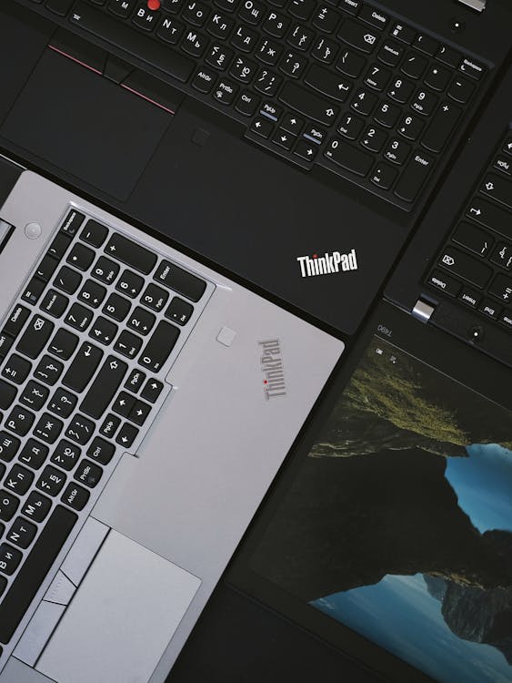 Free Black and Silver Laptop Computer Stock Photo