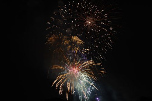 Free New Year Fireworks  Stock Photo