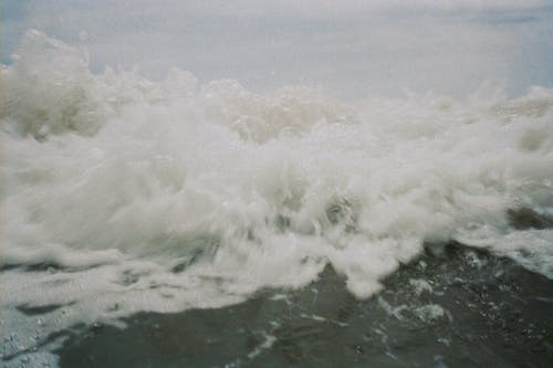 Waves Crashing on Shore