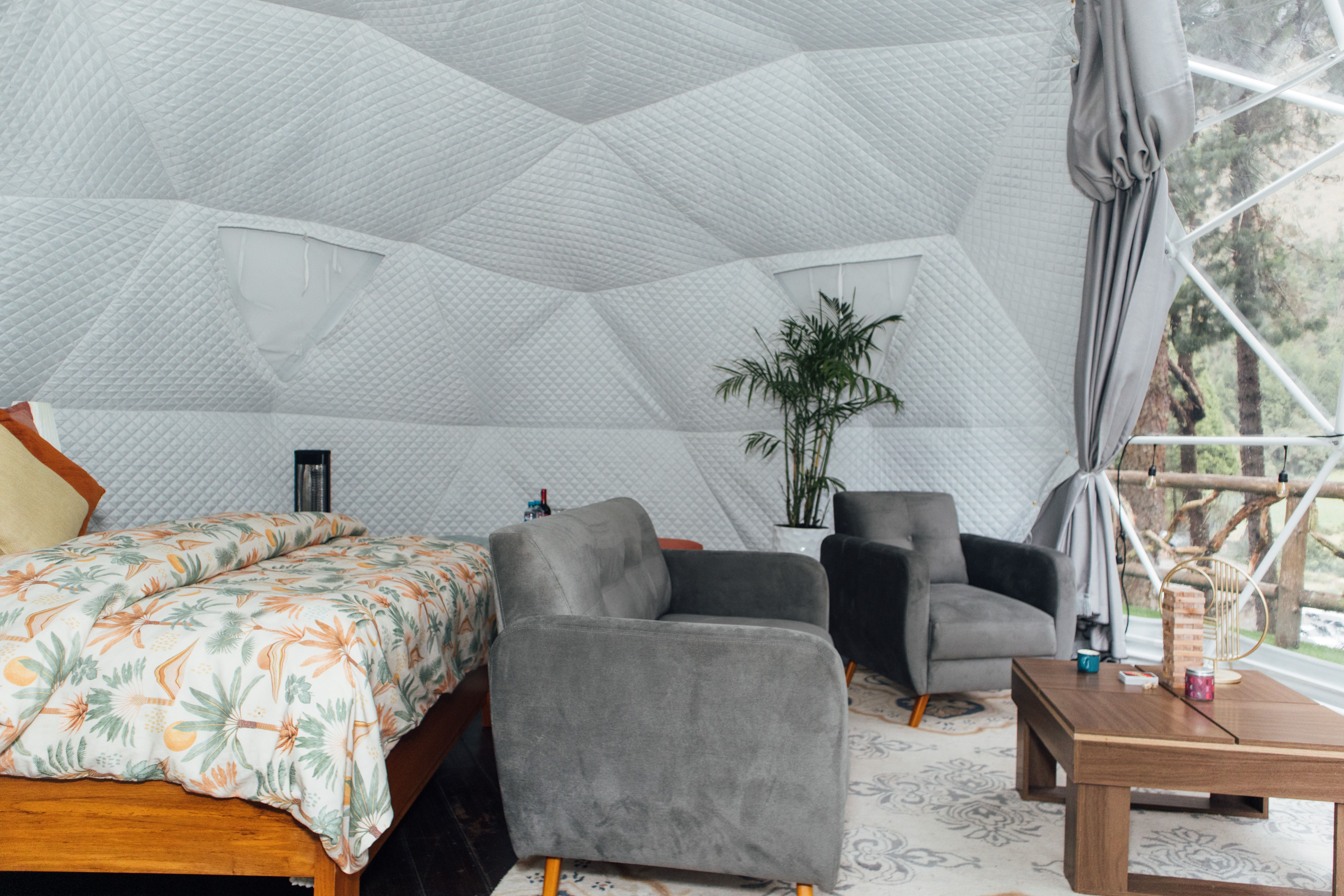 Cozy Glamping Dome Interior in Cuenca, Ecuador · Free Stock Photo