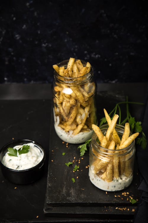 Free stock photo of dip, foodphotography, french fries