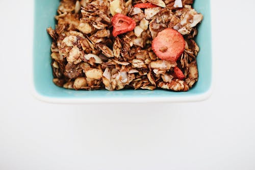 Free Close-Up Photo of Granola in Bowl Stock Photo