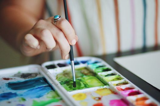Frame preview of an AI Watercolor music video — soft edges
