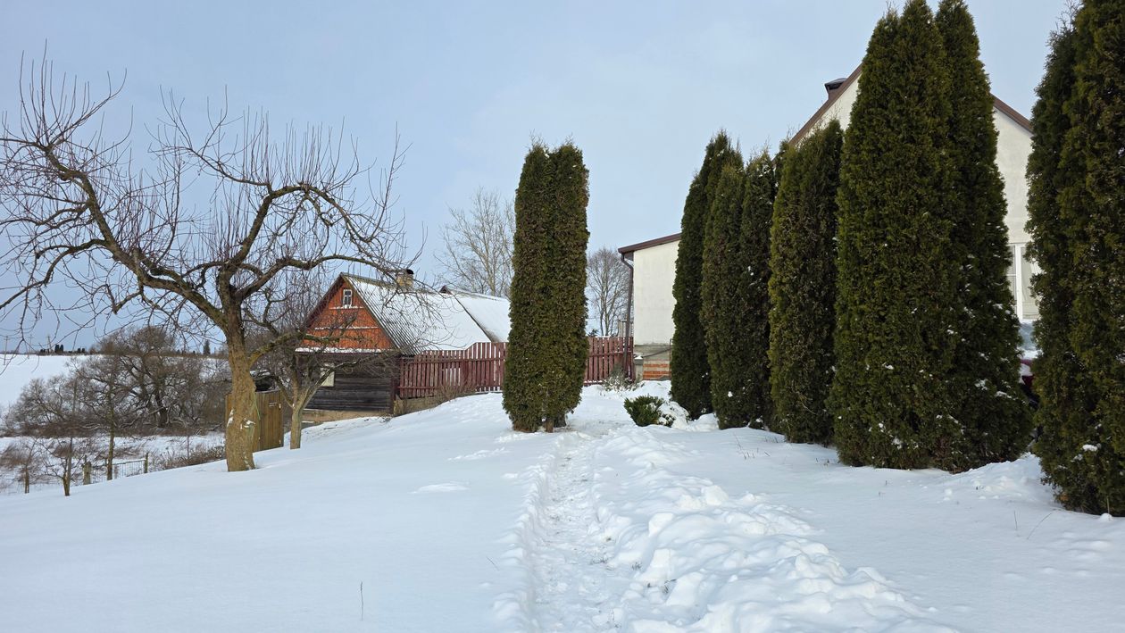 Winter Scene of Snow-Covered Countryside House · Free Stock Photo