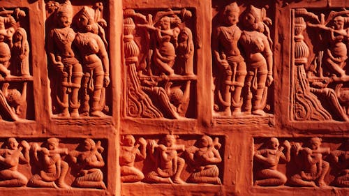 Free Ancient Wall Carving Stock Photo