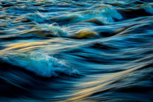 Macro Photography of Water Waves