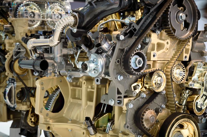Modern car engine components