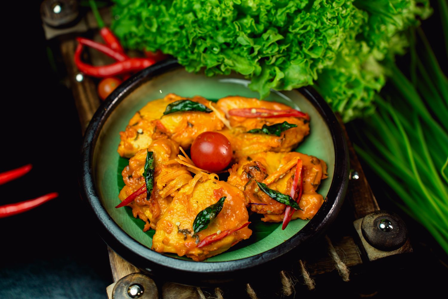 Charred Lamb Rogan Josh with Fenugreek Cream