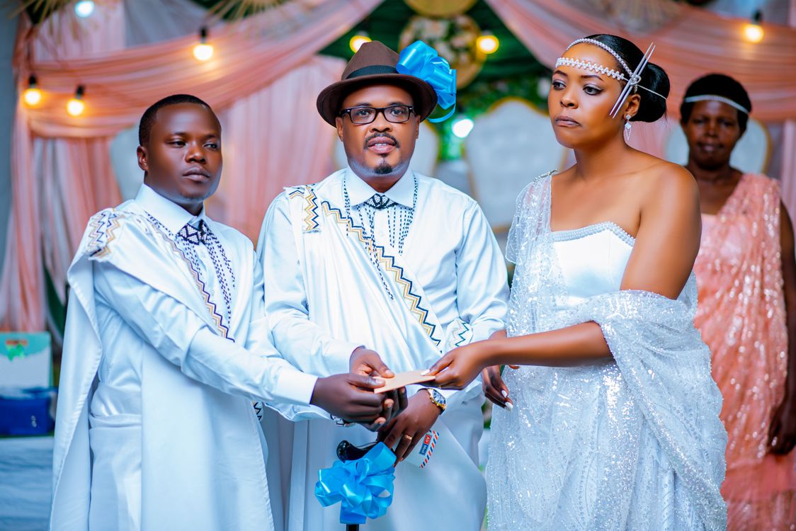 Elegant African Wedding Ceremony with Traditional Attire Free Stock Photo Elegant African Wedding Ceremony with Traditional Attire Free Stock Photo
