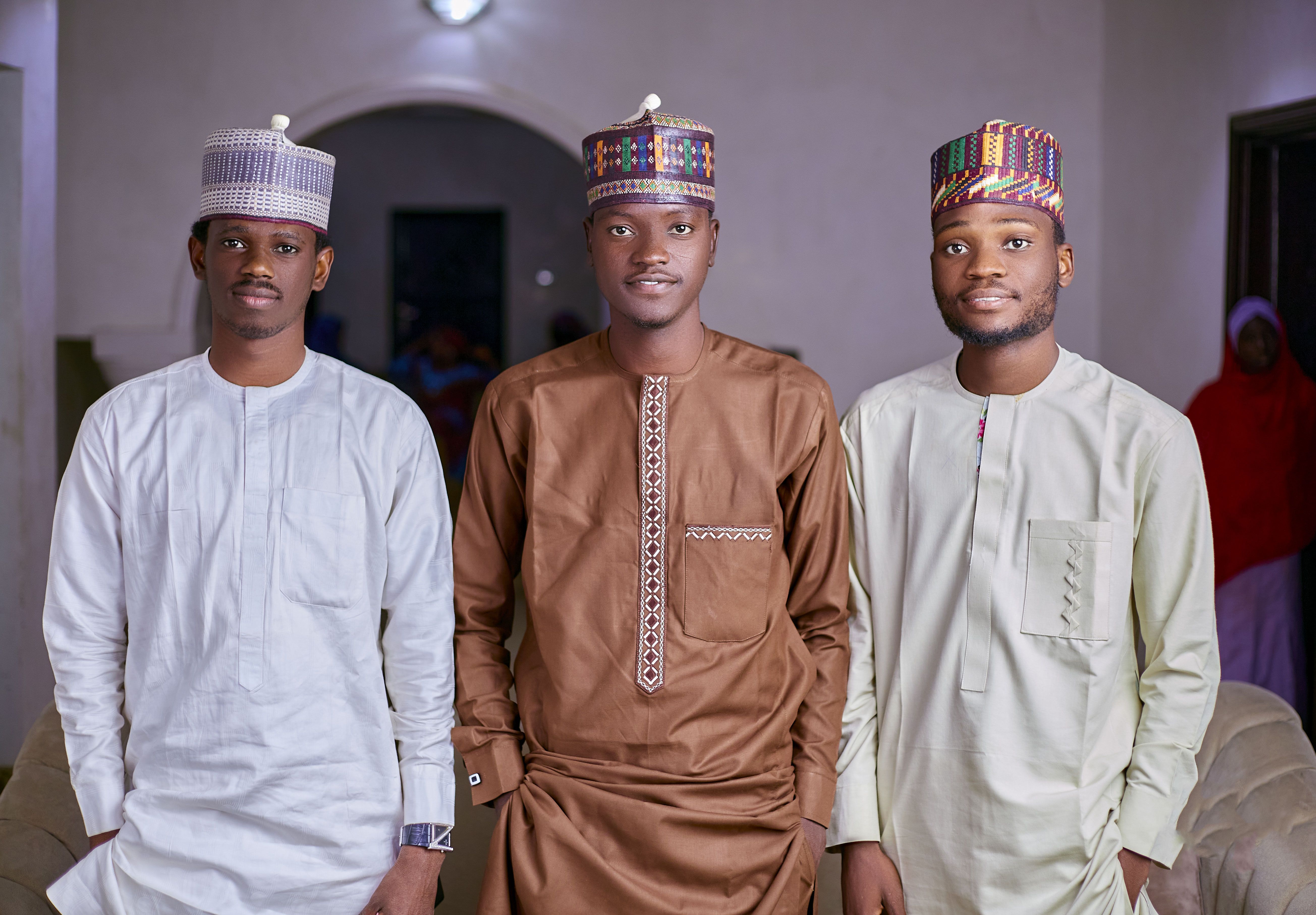 Traditional African Attire Portrait of Two Men · Free Stock Photo