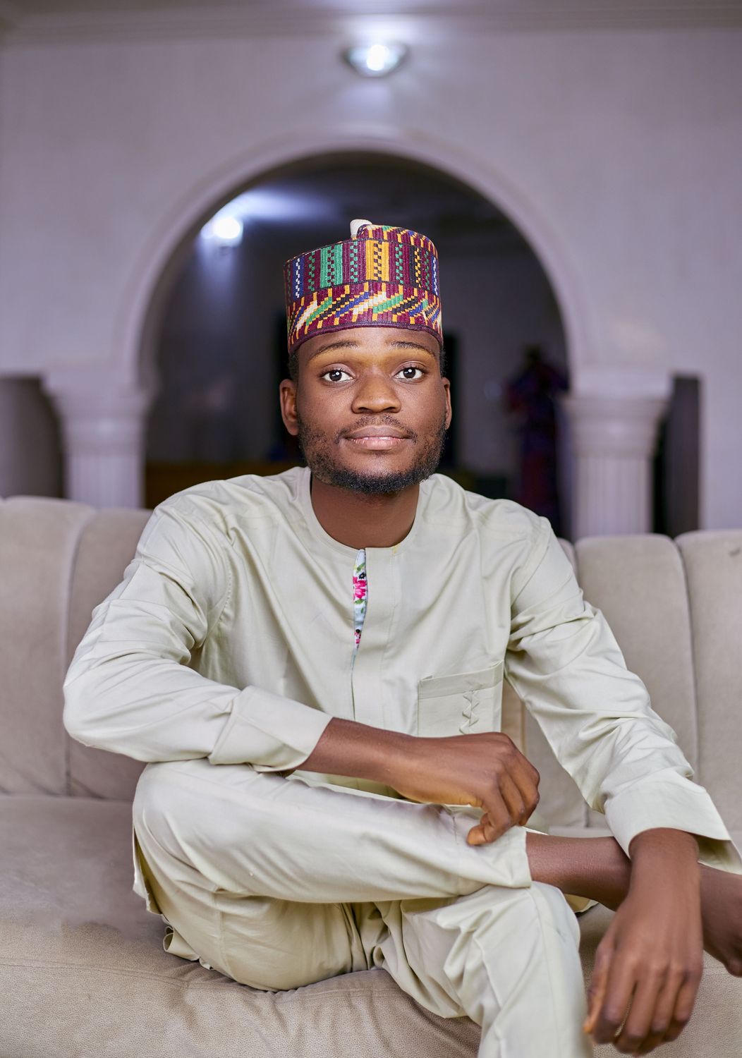Portrait of a man wearing traditional attire indoors · Free Stock Photo