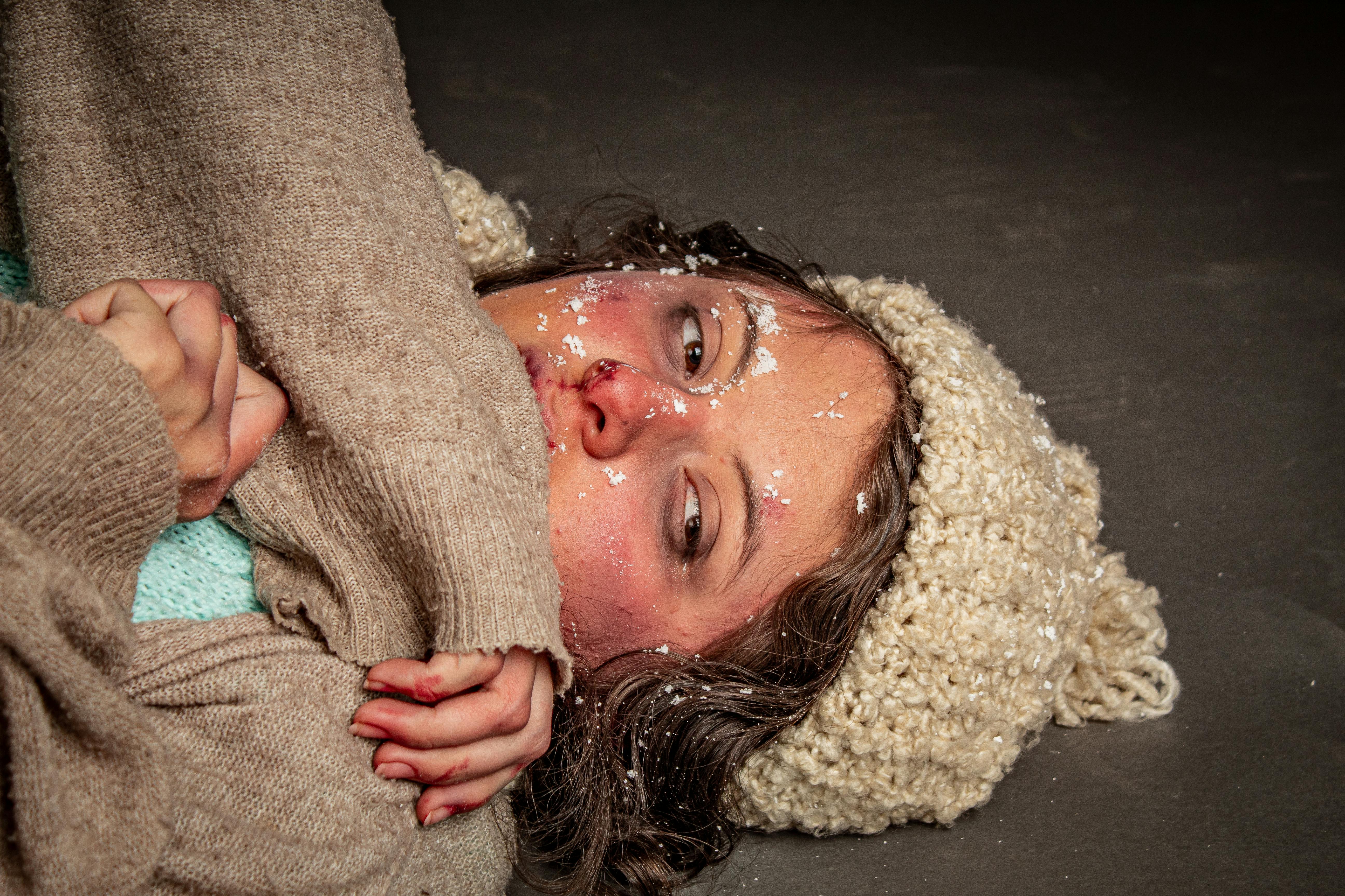 Indoor propane heater with safety equipment and carbon monoxide detector for emergency heating