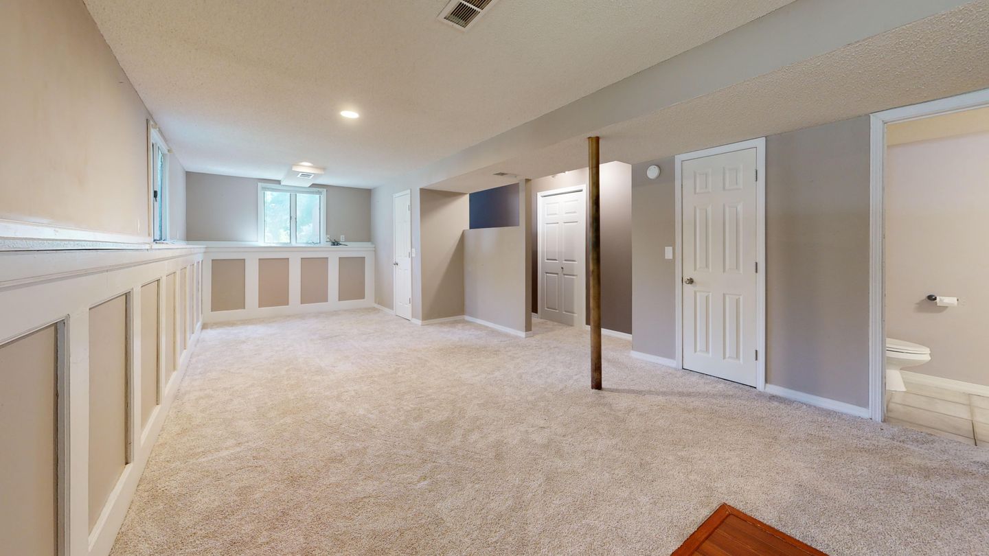 Basement after