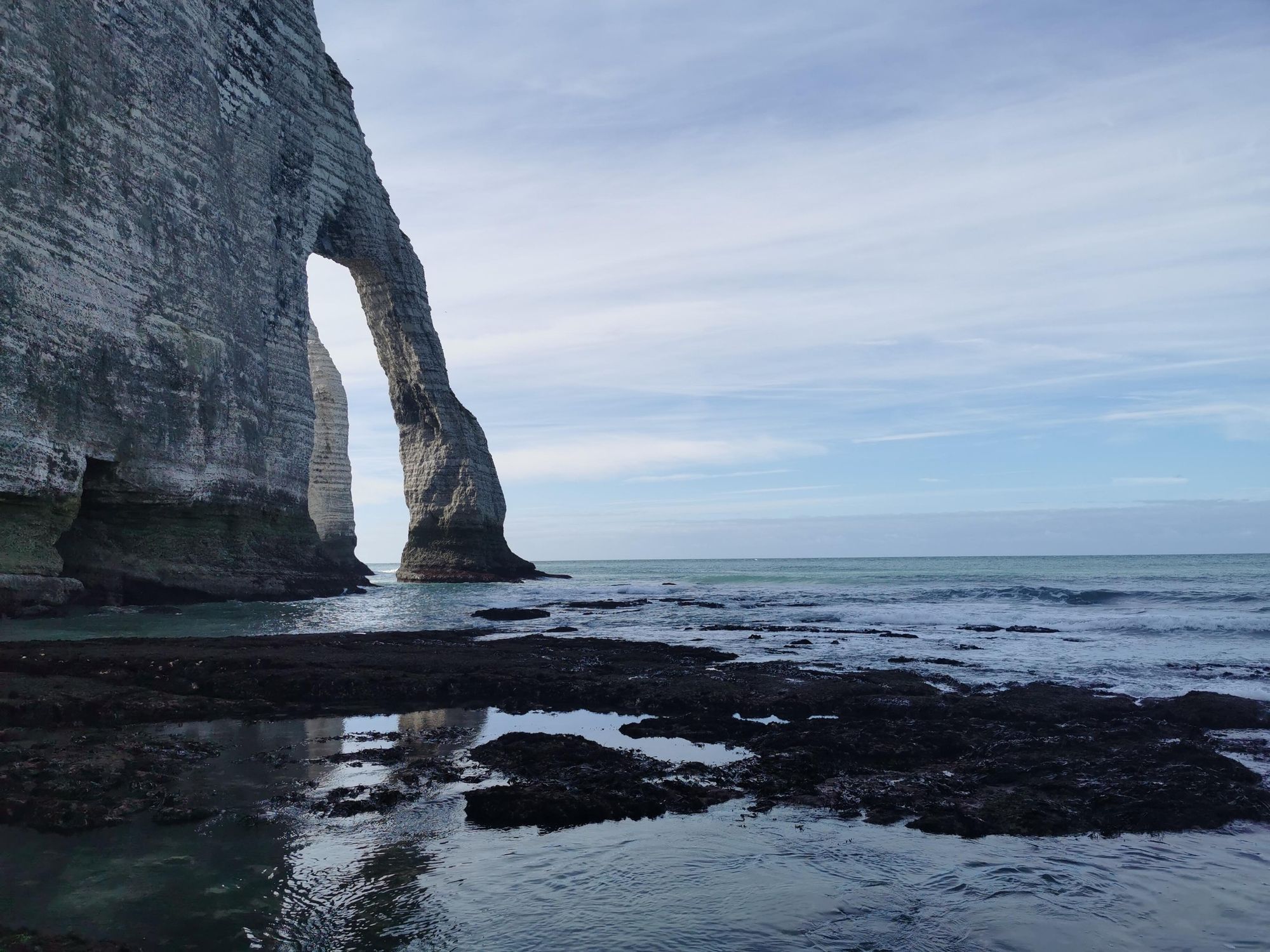 Stunning Coastal Cliffs of Étretat at Sunrise · Free Stock Photo
