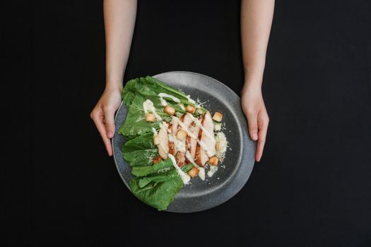 Chicken Caesar Salad Wrap (Macro-Friendly)