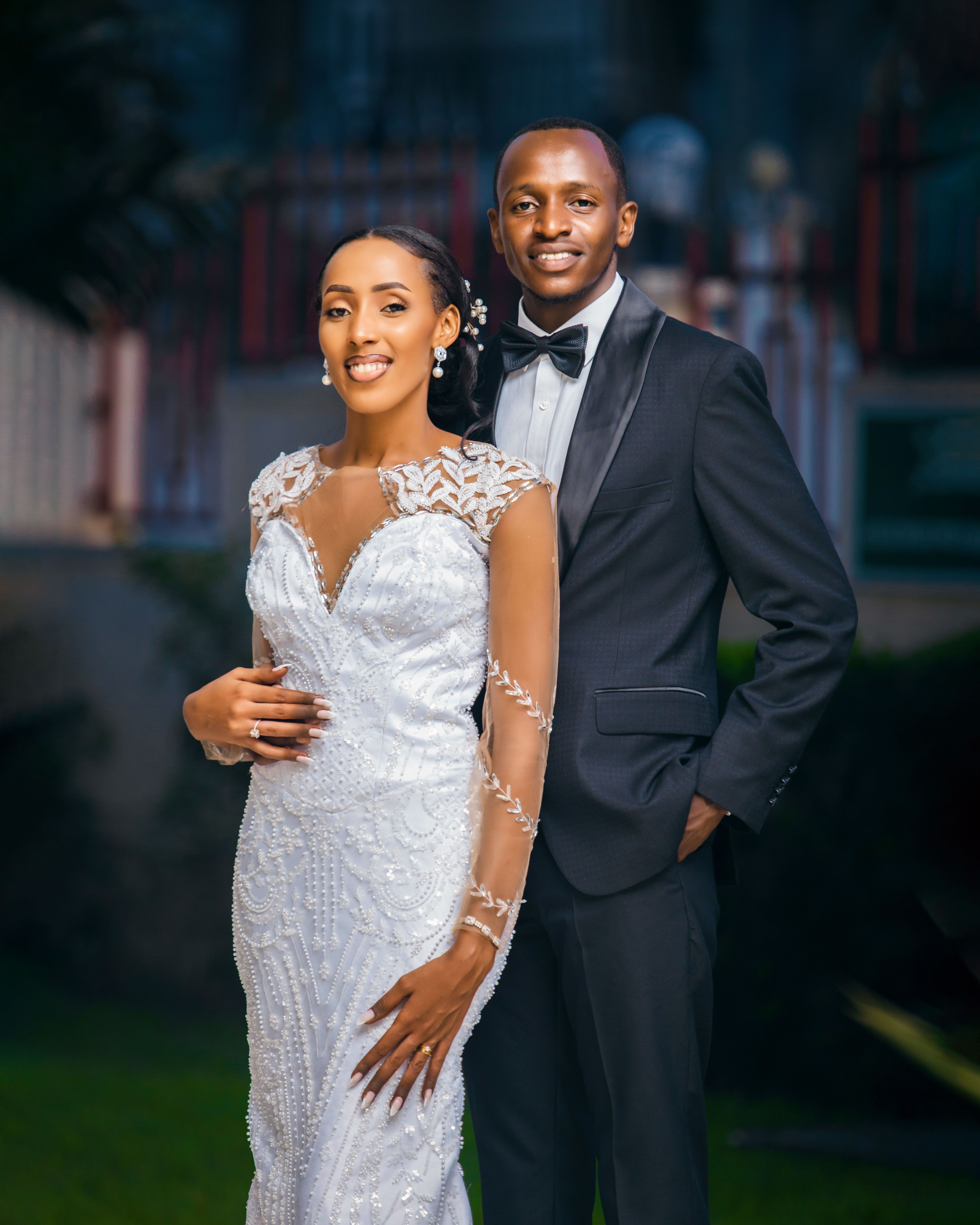 Couple Photoshoot Formal Dresses Elegant Couple Posing In Formal Attire At  Night  Free Stock Photo