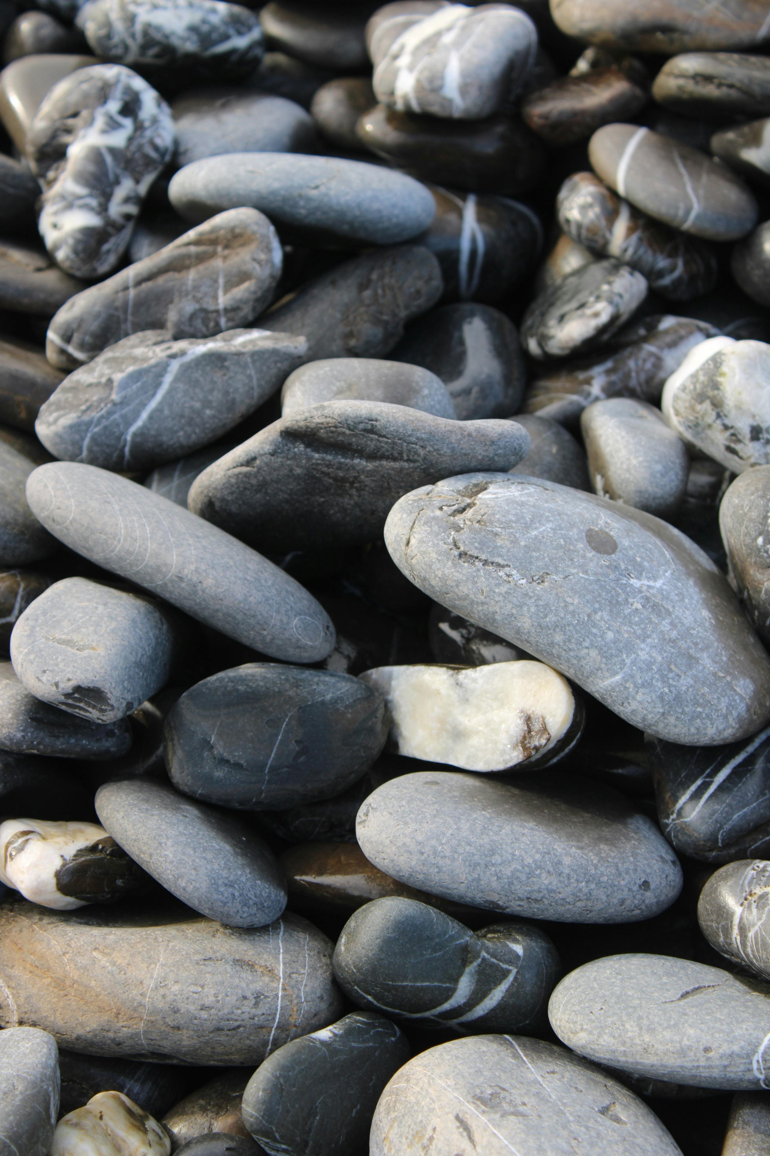 Black Polished Pebbles