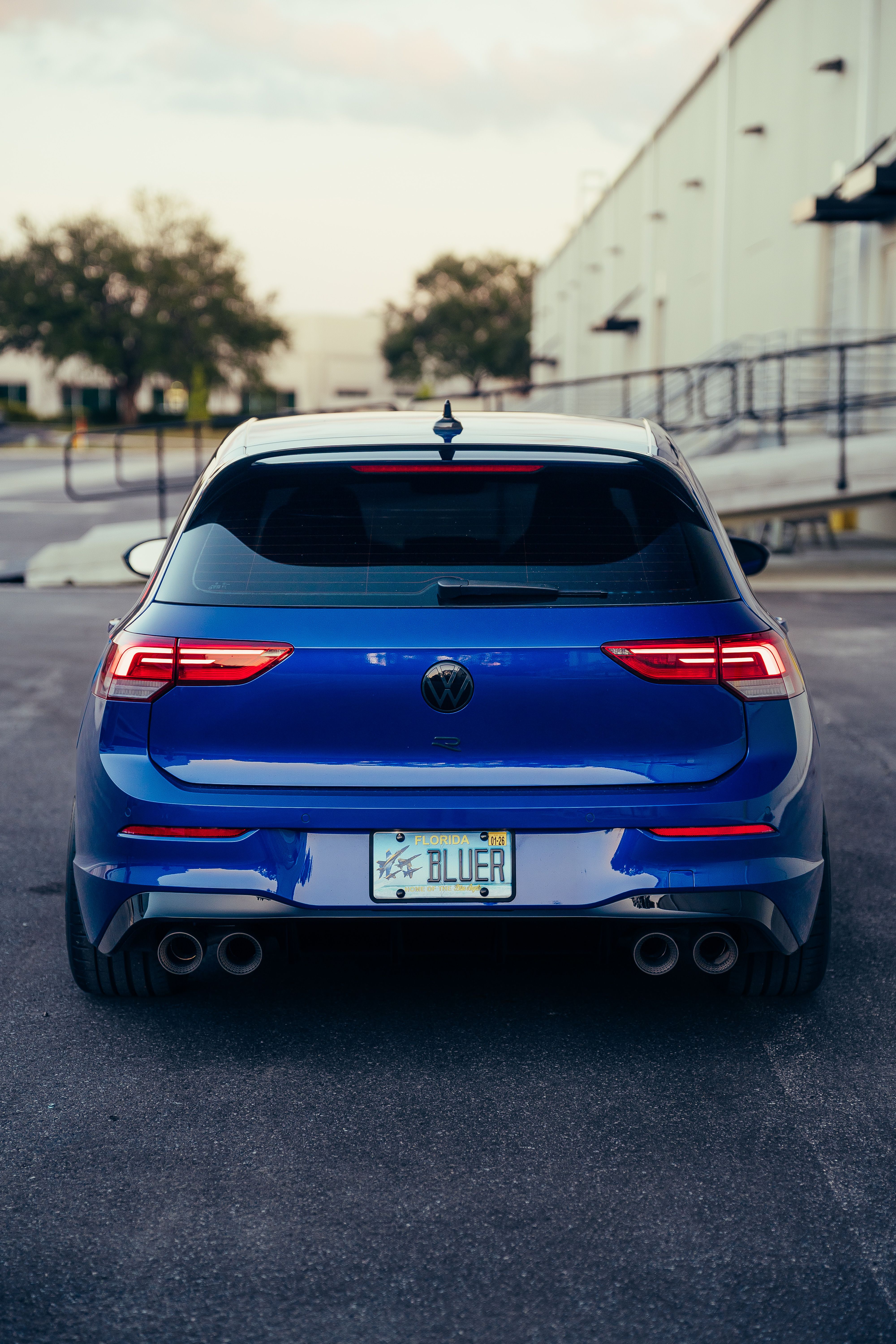 Blue Volkswagen Car Parked Outdoors in Urban Setting · Free Stock Photo