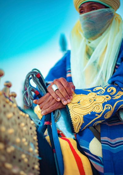 Tuareg silver & leather
