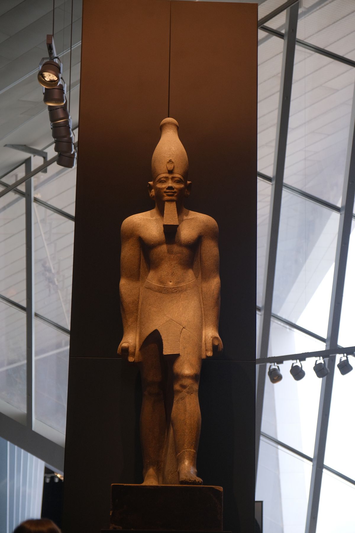 Standing limestone figure of King Djoser