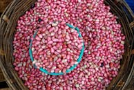 Vibrant Basket of Fresh Pink Beans