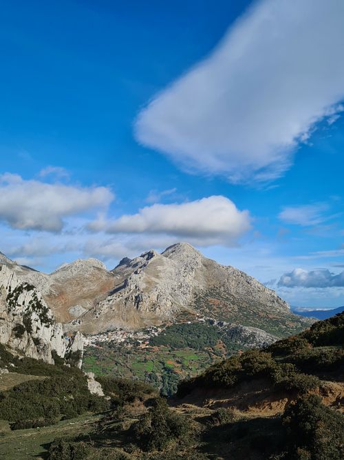 Free Beautiful view of Morocco's rocky mountains under a clear blue sky. Stock Photo