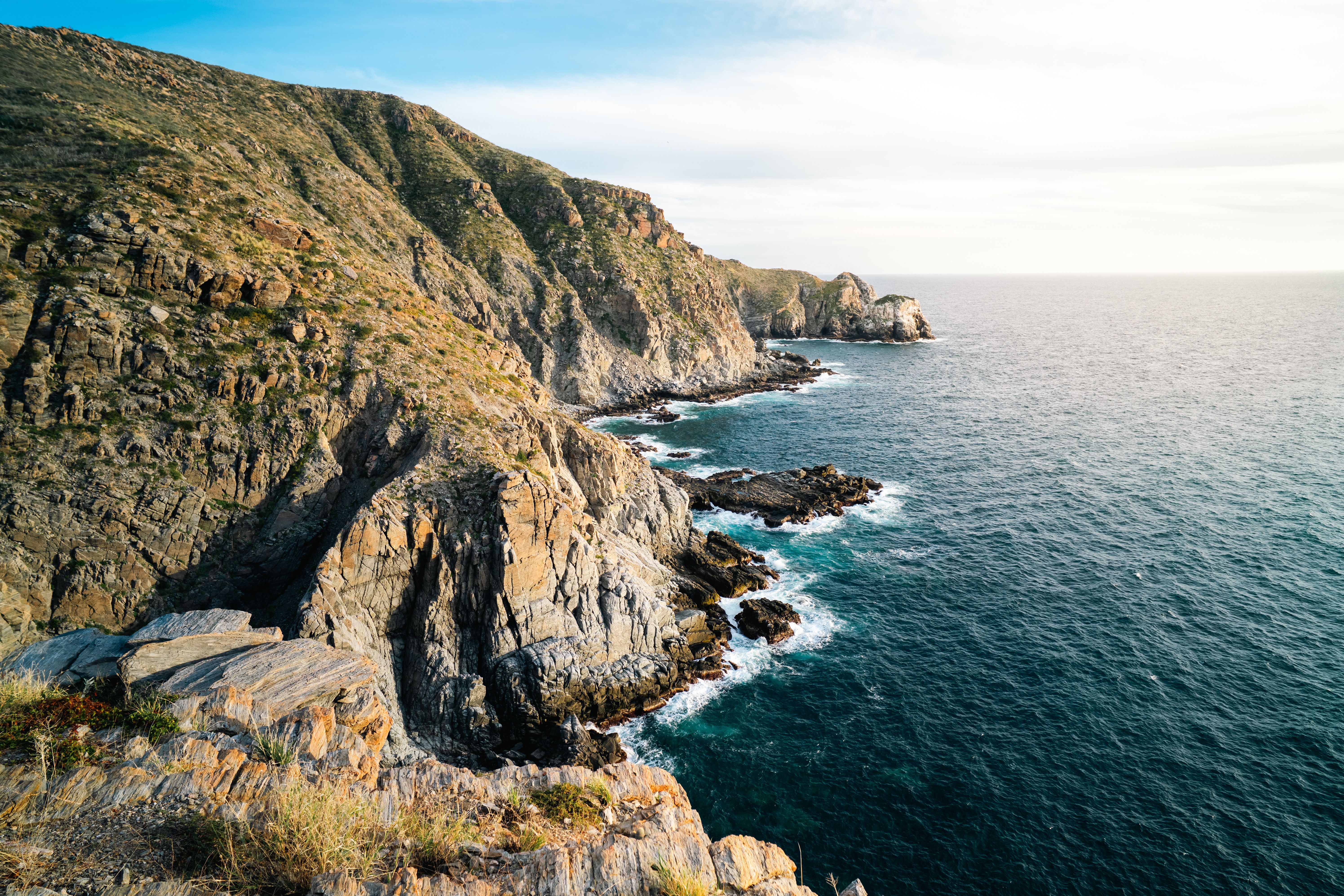 Dramatic Rocky Cliffs of Todos Santos Coastline · Free Stock Photo