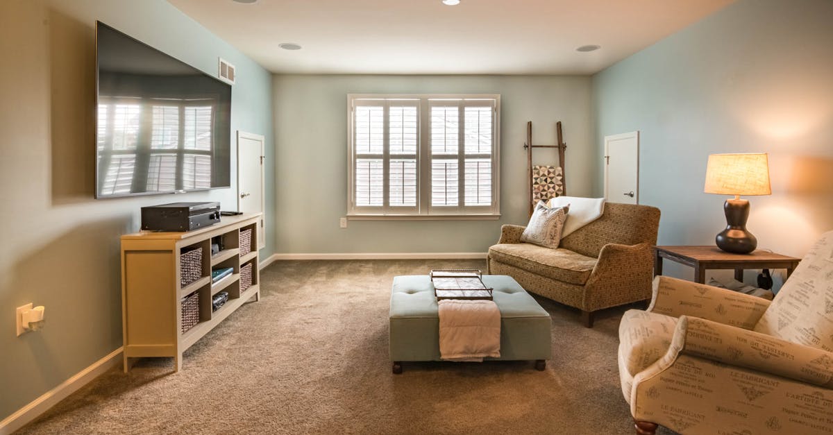 living room with glasses window