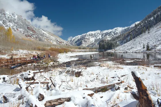 The bridge over the Animas River at the Needleton whistle stop