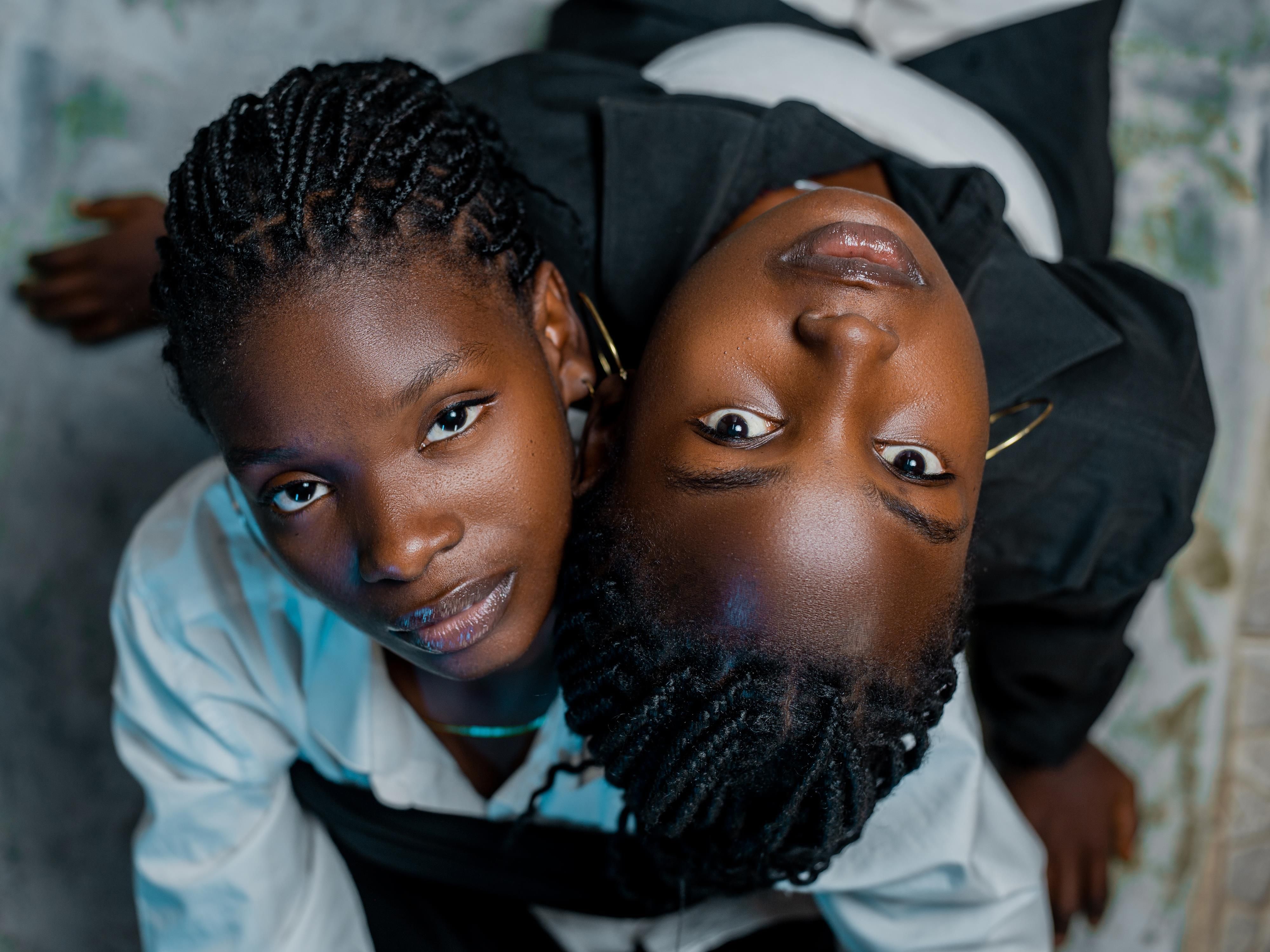 Creative Double Portrait of Two Adults · Free Stock Photo